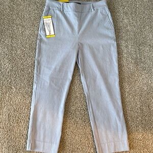 Hilary Radley Women's Pull On Ankle Pant Light Heather Blue, Size Small